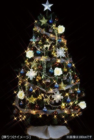 青系 クリスマスツリー通販特集15 飾りとセットで